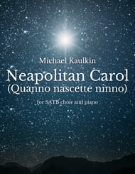 Neapolitan Carol SATB choral sheet music cover Thumbnail